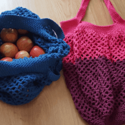 Large Crochet Market Bag Pattern handmade instruction tutorial PDF digital