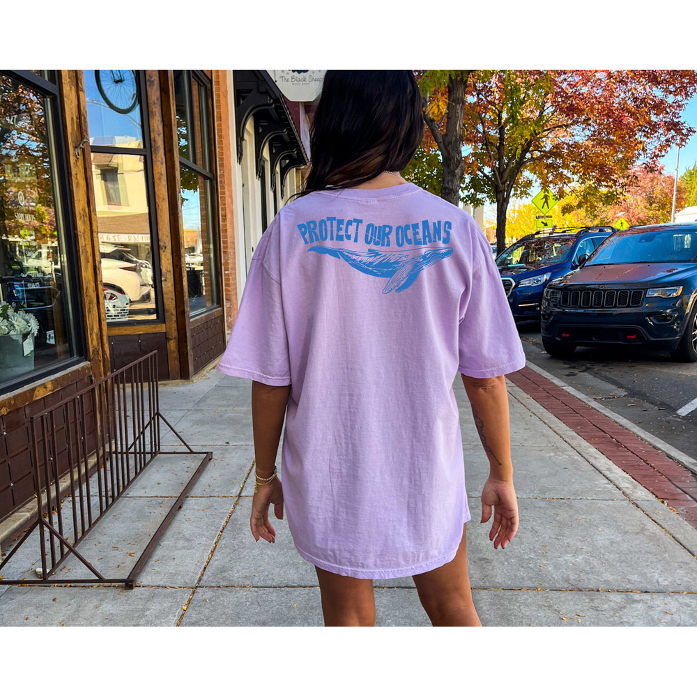 Comfort Colors® Protect Our Oceans Shirt, Women's Aesthetic Shirt, Coconut Girl Shirt, Summer Tshirt, Surf Shirt - 2.jpg