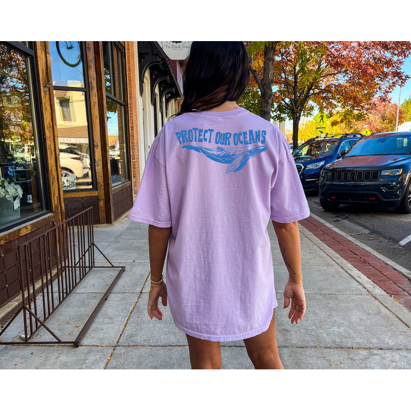 Comfort Colors® Protect Our Oceans Shirt, Women's Aesthetic Shirt, Coconut Girl Shirt, Summer Tshirt, Surf Shirt - 2.jpg