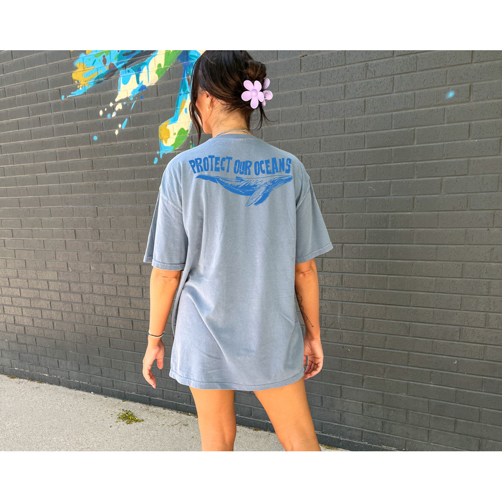 Comfort Colors® Protect Our Oceans Shirt, Women's Aesthetic Shirt, Coconut Girl Shirt, Summer Tshirt, Surf Shirt - 3.jpg