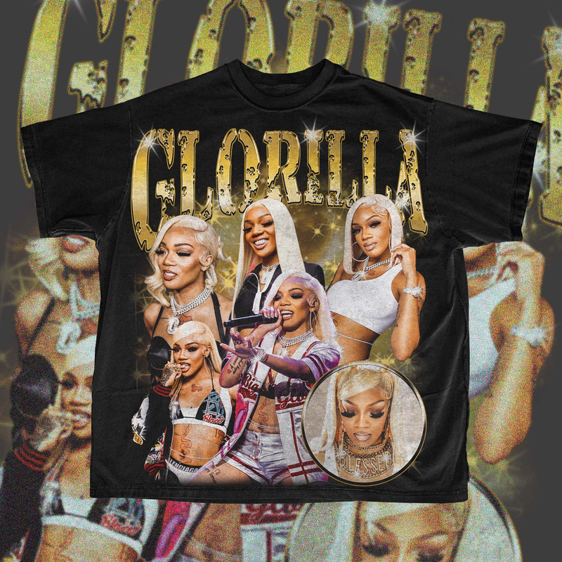Glorilla Vintage Style 90's Bootleg T-shirt - Retro Gorilla Graphic Tee - 1.jpg