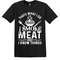 I Smoke Meat and Know Things Dad T-Shirt - The Grill Master's Wisdom - 1.jpg