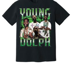 rip young dolph vintage 90s bootleg t-shirt - honoring a hip-hop legend