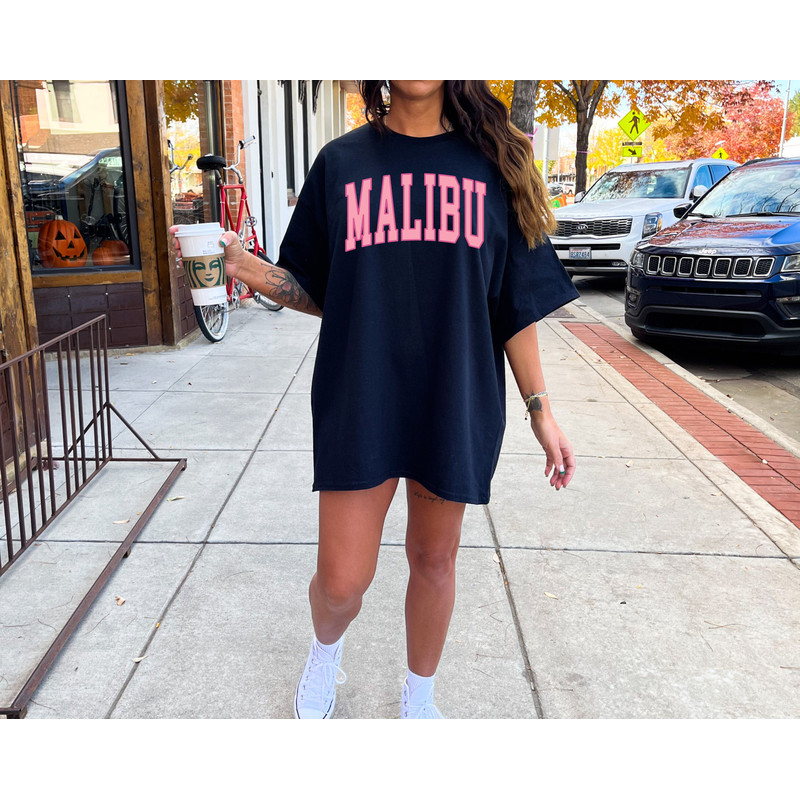 Comfort Colors® Malibu Shirt, Oversized Malibu T-shirt, Malibu Tee, summer shirt, Big Malibu Shirt - 2.jpg