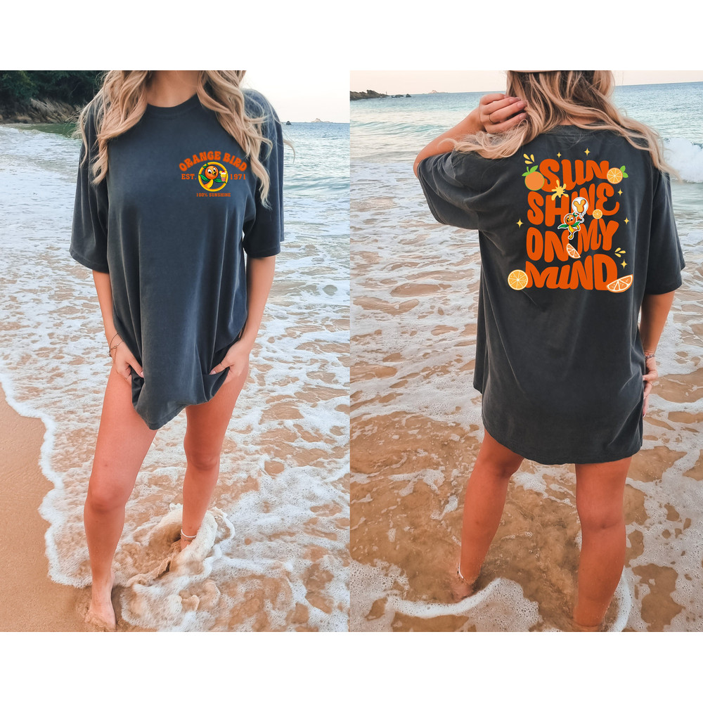 Comfort Colors® Orange Bird Sunshine Shirt, Disney Orange Bird Shirt, Beach Shirt, Summer Vacation Shirt, Flower and Garden Festival 2023 - 2.jpg