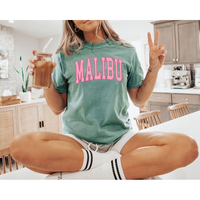 Comfort Colors® Malibu Shirt, Oversized Malibu T-shirt, Malibu Tee, summer shirt, Big Malibu Shirt - 3.jpg