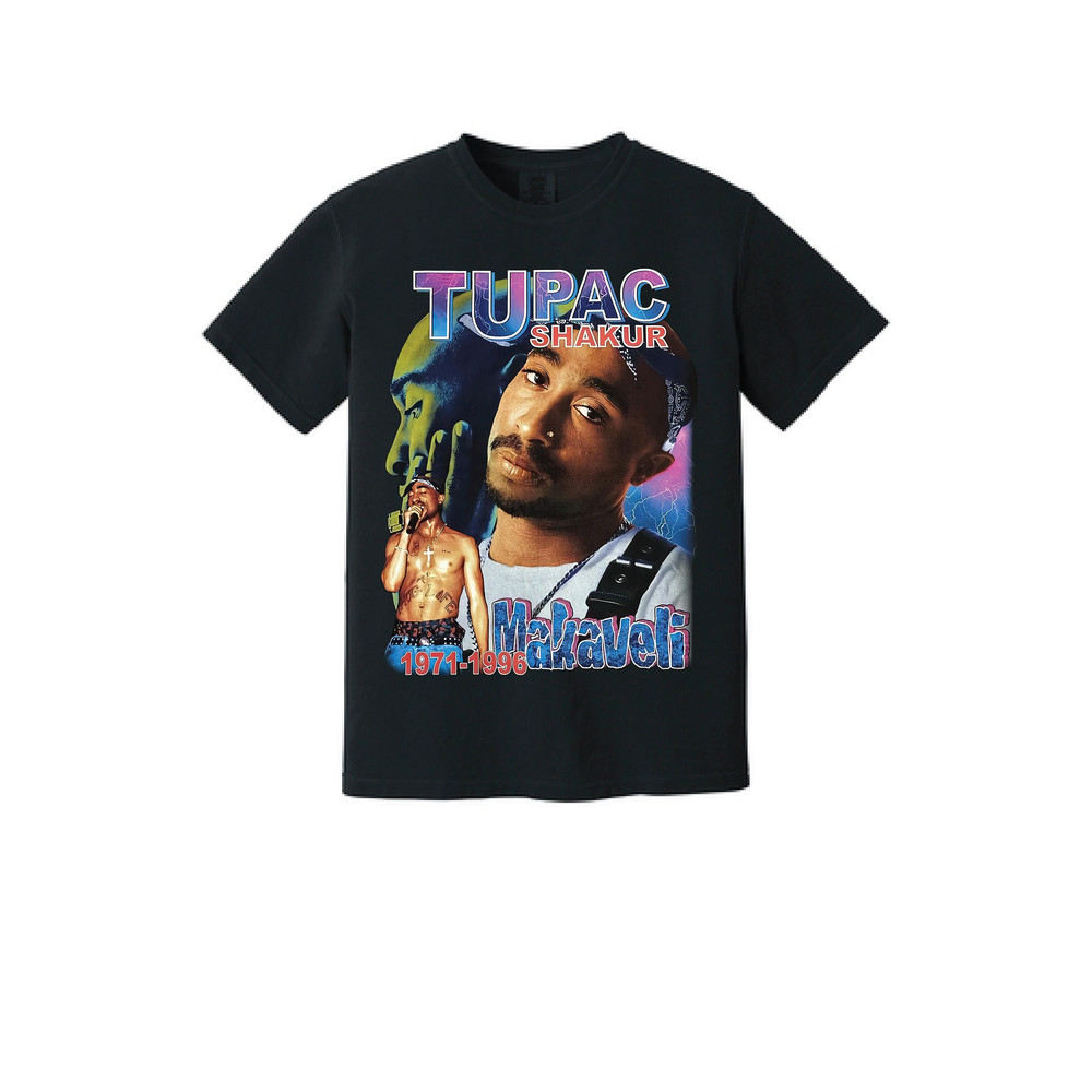 Vintage 90's Style Tupac Bootleg Tee - Retro Hip-Hop Shirt - 1.jpg