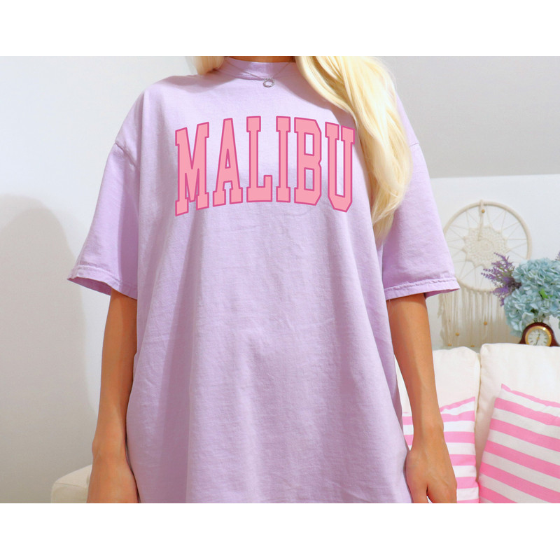 Comfort Colors® Malibu Shirt, Oversized Malibu T-shirt, Malibu Tee, summer shirt, Big Malibu Shirt - 4.jpg