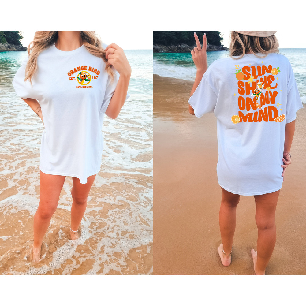 Comfort Colors® Orange Bird Sunshine Shirt, Disney Orange Bird Shirt, Beach Shirt, Summer Vacation Shirt, Flower and Garden Festival 2023 - 5.jpg