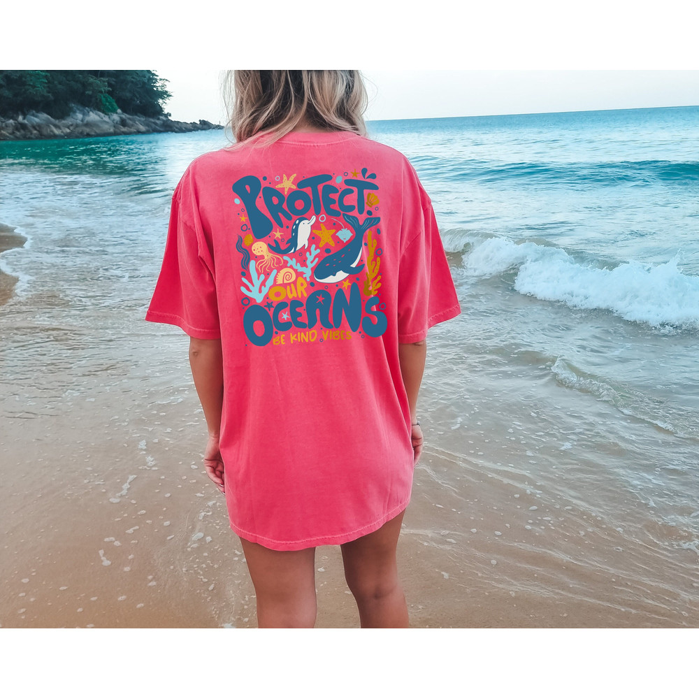 Comfort Colors® Protect Our Oceans Shirt, Respect Locals Apparel, Beach Lover Gift, Surf Style Tshirt, Eco-Friendly Apparel, Ocean Respect - 1.jpg