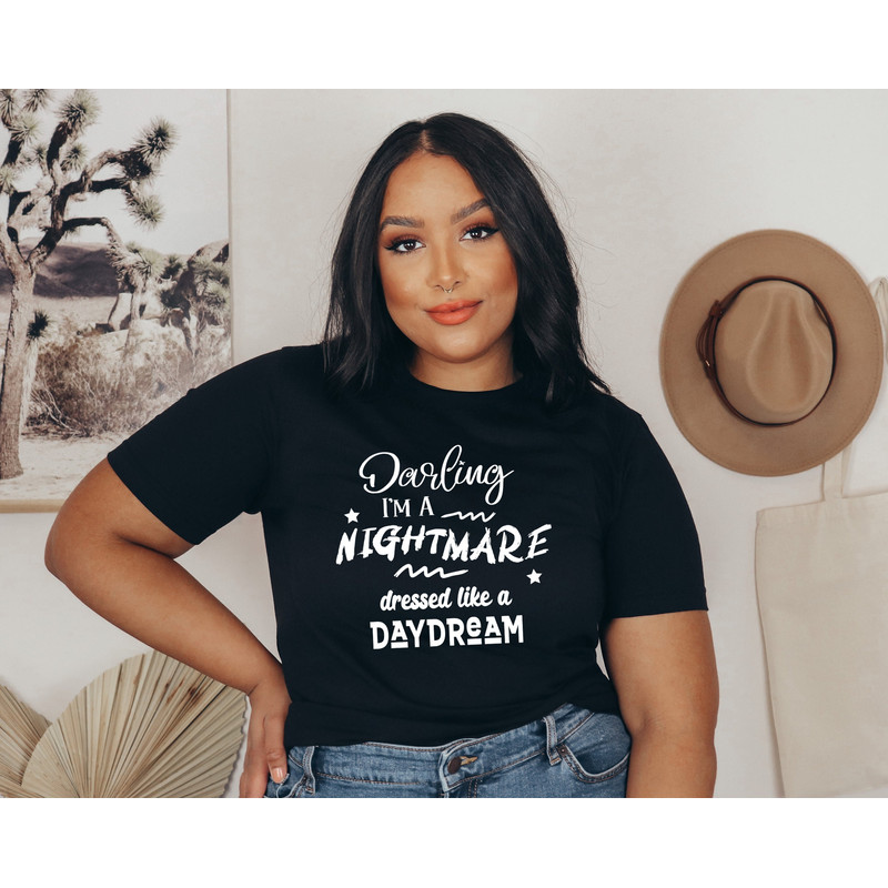 Darling I'm a Nightmare Dressed Like a Daydream Shirt, Tour Merch Tshirt Gift for Music Lovers, Blank Space Taylor Concert Tee - 5.jpg