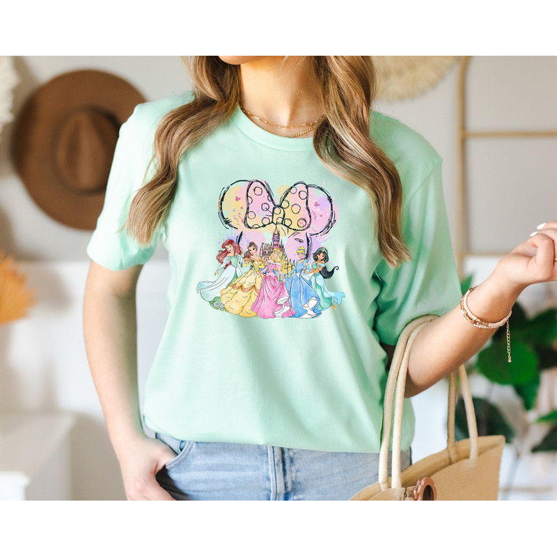 Disney Water Color Princess Shirt, Disneyworld Princess Shirt, Water Color Disney Painting Shirt, Disneyland Shirt - 3.jpg