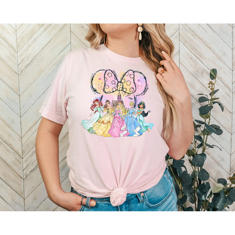Disney Water Color Princess Shirt, Disneyworld Princess Shirt, Water Color Disney Painting Shirt, Disneyland Shirt - 4.jpg