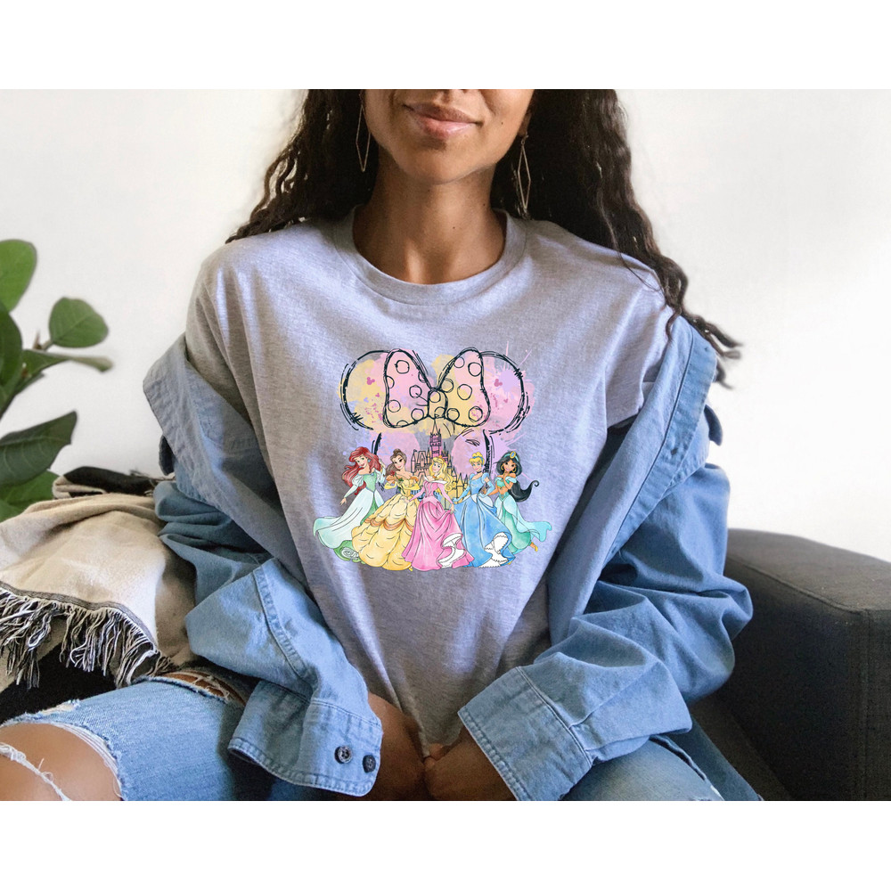 Disney Water Color Princess Shirt, Disneyworld Princess Shirt, Water Color Disney Painting Shirt, Disneyland Shirt - 5.jpg