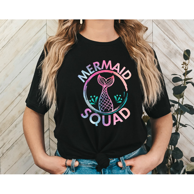 Mermaid Squad Shirt, Mermaid Theme Birthday Shirt, Mermaid Shirt, Matching Birthday Shirts, Birthday Party Shirts, Birthday Party Favors - 2.jpg