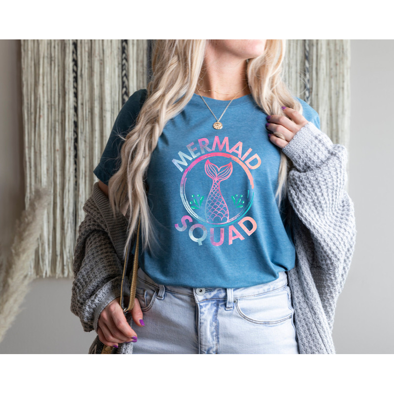 Mermaid Squad Shirt, Mermaid Theme Birthday Shirt, Mermaid Shirt, Matching Birthday Shirts, Birthday Party Shirts, Birthday Party Favors - 3.jpg