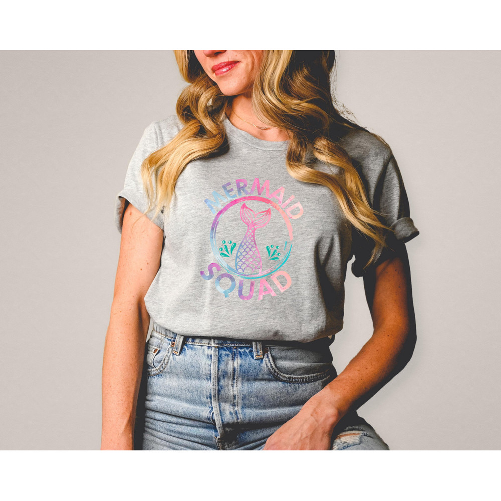 Mermaid Squad Shirt, Mermaid Theme Birthday Shirt, Mermaid Shirt, Matching Birthday Shirts, Birthday Party Shirts, Birthday Party Favors - 4.jpg