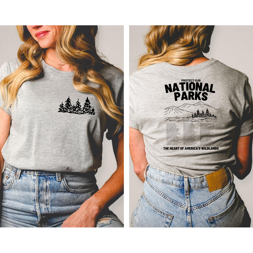 National Parks Crewneck, Protect Our National Parks, Park Ranger Mountain Shirt, Retro Environmental Camping Clothes Granola Girl, Forest - 2.jpg