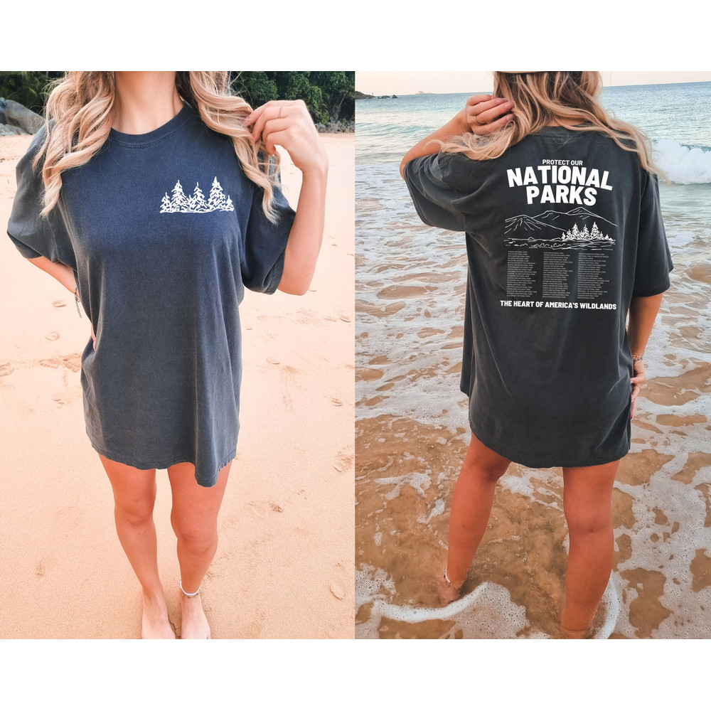 National Parks Crewneck, Protect Our National Parks, Park Ranger Mountain Shirt, Retro Environmental Camping Clothes Granola Girl, Forest - 3.jpg