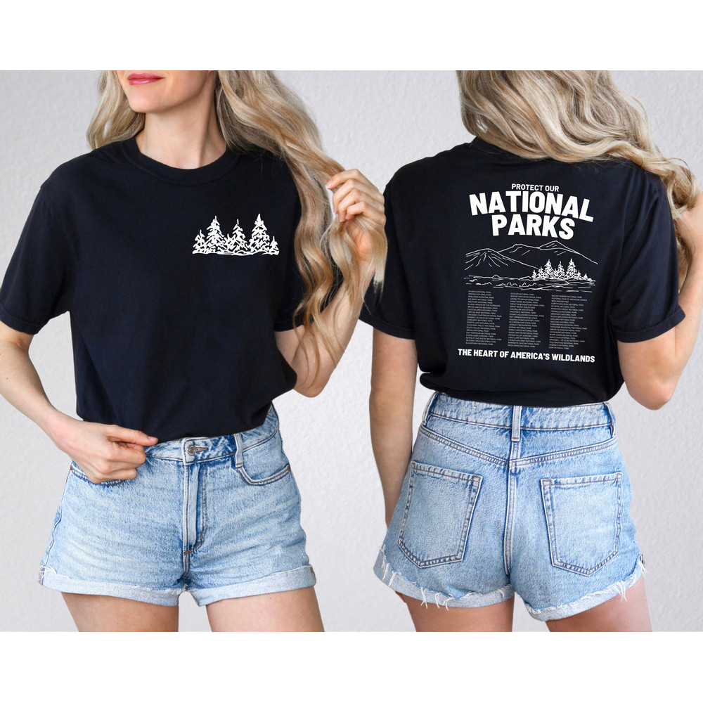 National Parks Crewneck, Protect Our National Parks, Park Ranger Mountain Shirt, Retro Environmental Camping Clothes Granola Girl, Forest - 4.jpg