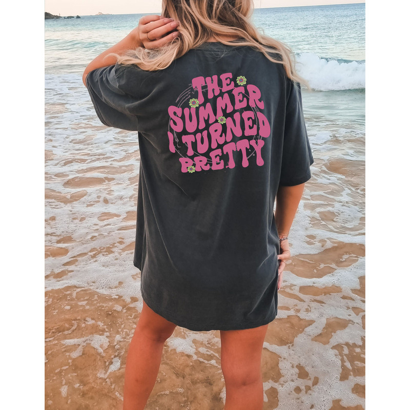 The summer I turned pretty shirt, cousins beach t shirt, oversized vintage comfort colors tee, summer tee, vacation shirt, family vacation - 4.jpg