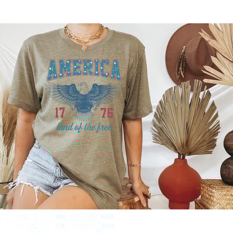 USA shirt, Summer BBQ t-shirt, Red White and Blue, America Tee, Comfort Colors® Women's 4th of July, Fourth of July Shirt T-Shirt - 3.jpg