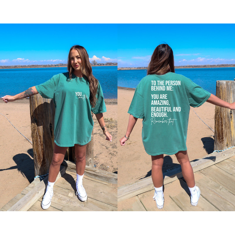 You Are Enough Shirt, Mental Health Shirt, You Matter Comfort Colors Shirt, Inspirational Comfort Colors Shirt, Therapy Motivational - 3.jpg