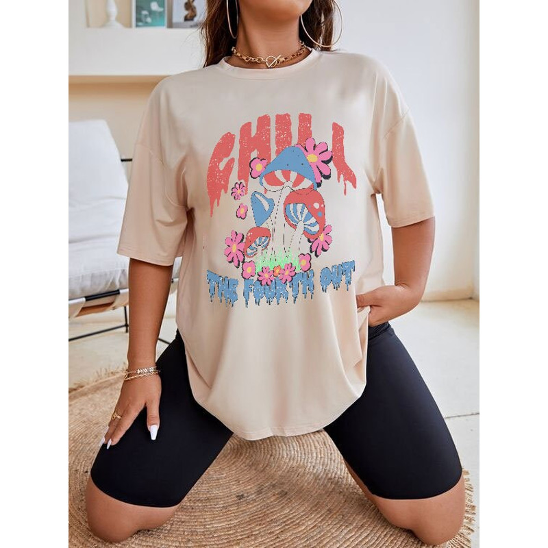 Chill The Fouth Out Shirt, Independence Day Tee, Funny 4th July Shirt, Patriotic Mushroom Shirt, Sweetshirt, Hoodie - 3.jpg