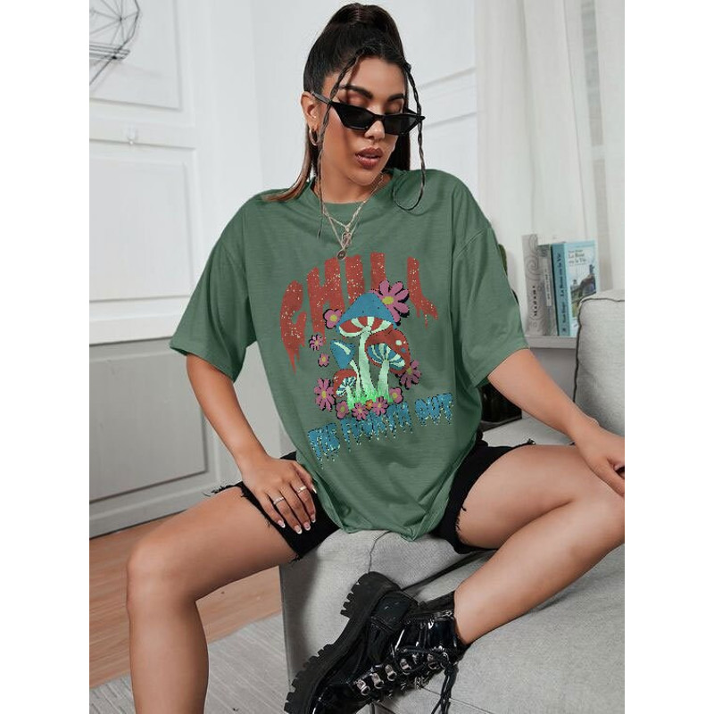 Chill The Fouth Out Shirt, Independence Day Tee, Funny 4th July Shirt, Patriotic Mushroom Shirt, Sweetshirt, Hoodie - 5.jpg