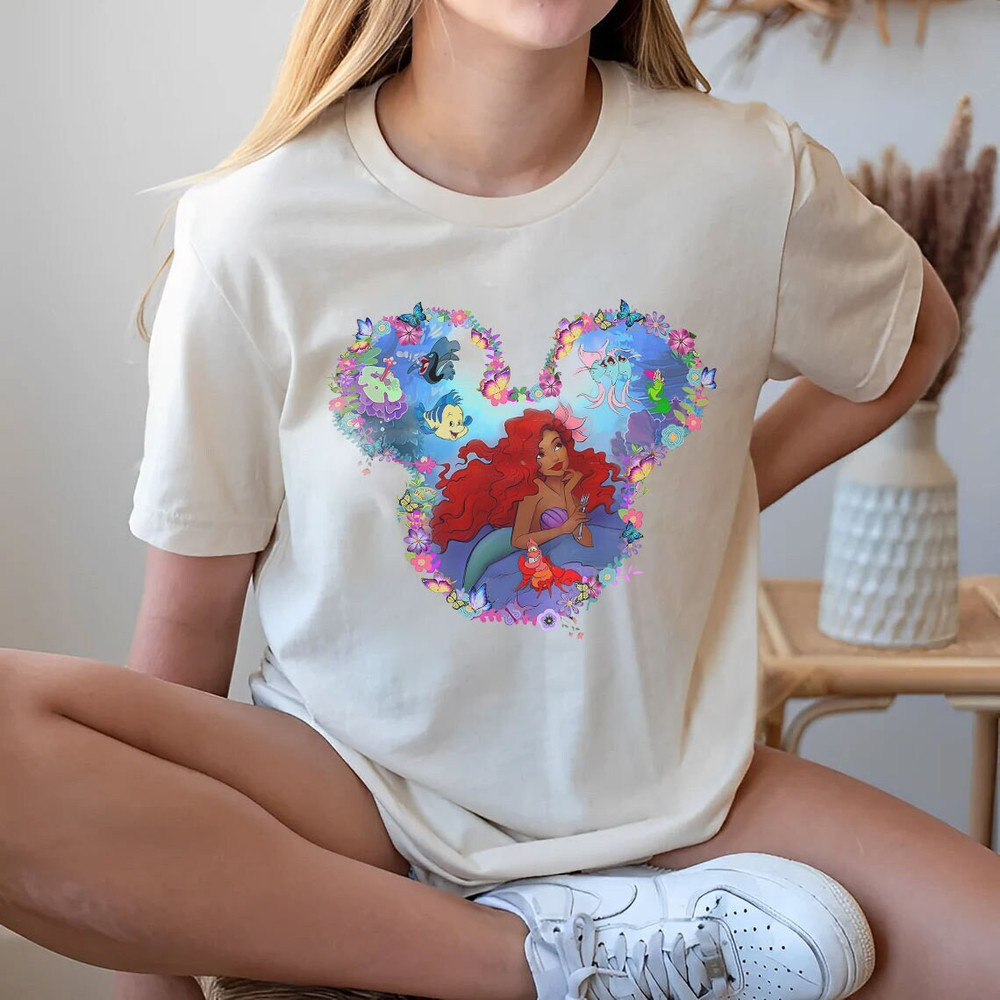 Little Mermaid Shirt, Little Mermaid Ariel Shirt, Ariel Shirt, Mermaid Shirt, Princess Shirts, Gifts for Her - 1.jpg