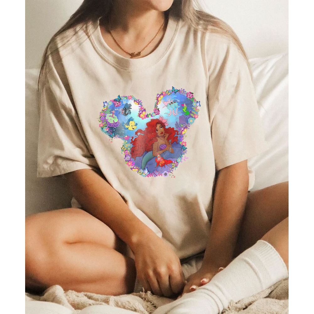 Little Mermaid Shirt, Little Mermaid Ariel Shirt, Ariel Shirt, Mermaid Shirt, Princess Shirts, Gifts for Her - 2.jpg