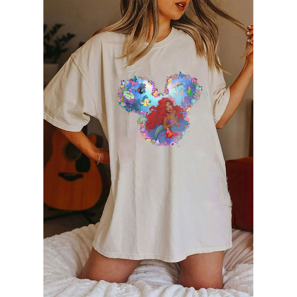 Little Mermaid Shirt, Little Mermaid Ariel Shirt, Ariel Shirt, Mermaid Shirt, Princess Shirts, Gifts for Her - 3.jpg