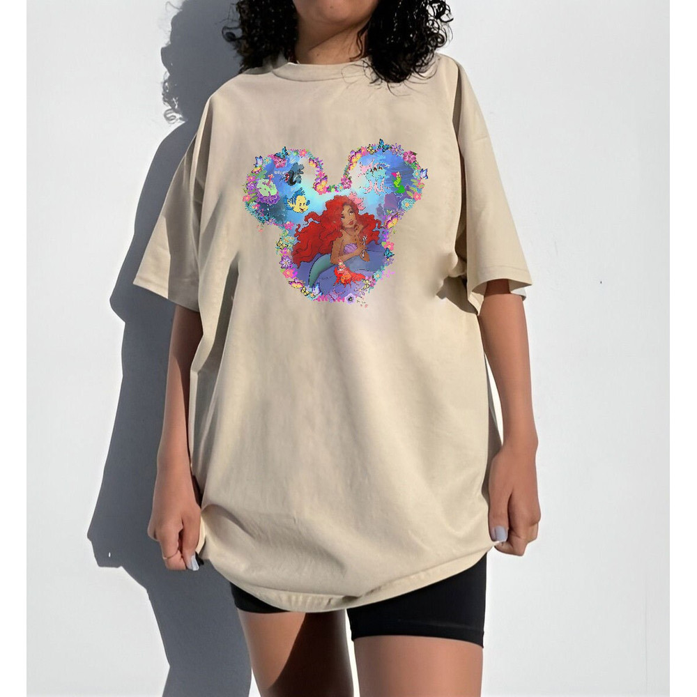 Little Mermaid Shirt, Little Mermaid Ariel Shirt, Ariel Shirt, Mermaid Shirt, Princess Shirts, Gifts for Her - 4.jpg