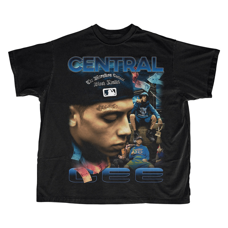 Central Cee Double Printed Rap T-shirt Vintage Bootleg Inspired Tee 90's Inspired Homage Style Throwback Tee Graphic Unisex Tee - 1.jpg