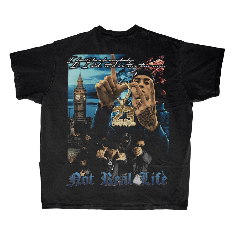 Central Cee Double Printed Rap T-shirt Vintage Bootleg Inspired Tee 90's Inspired Homage Style Throwback Tee Graphic Unisex Tee - 2.jpg