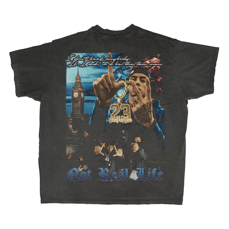 Central Cee Double Printed Rap T-shirt Vintage Bootleg Inspired Tee 90's Inspired Homage Style Throwback Tee Graphic Unisex Tee - 4.jpg