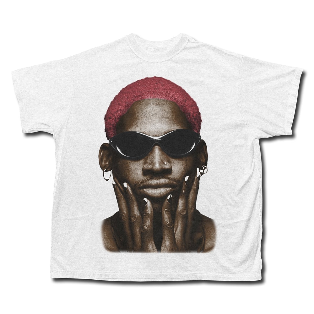 Dennis Rodman NBA Homage T-shirt Rodzilla Vintage Bootleg Inspired Tee 90's Inspired Heavyweight Homage Style Throwback Tee - 4.jpg