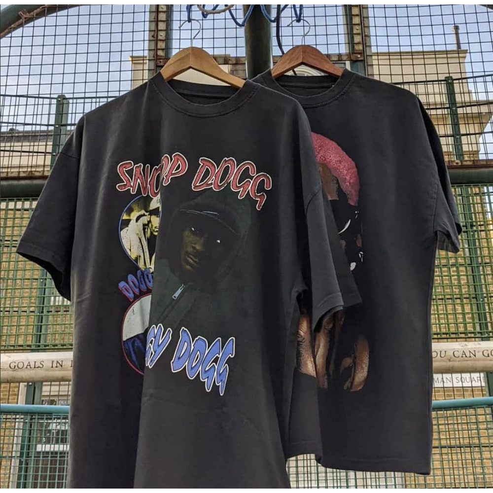 Snoop Doggy Dogg Double Printed Homage T-shirt  Vintage Bootleg Inspired Tee  RAP 90's Inspired Throwback Tee  Hip Hop Graphic Unisex Tee - 1.jpg
