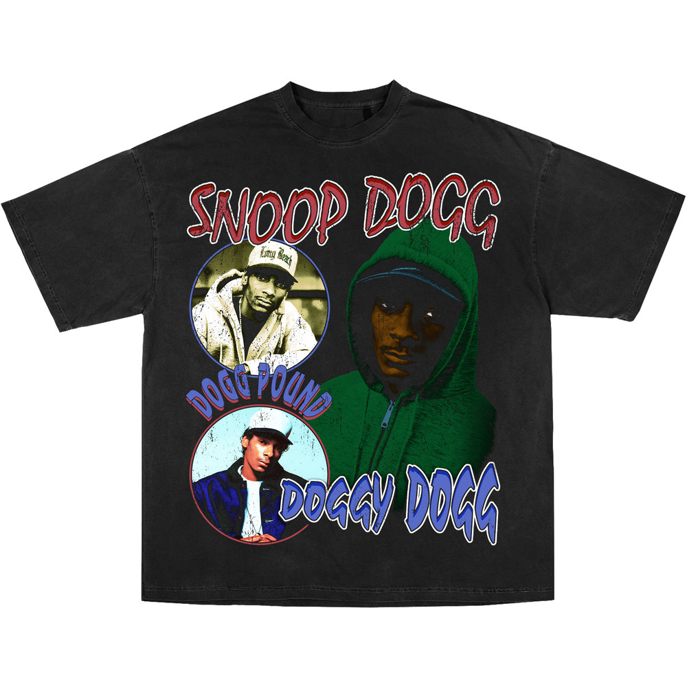 Snoop Doggy Dogg Double Printed Homage T-shirt  Vintage Bootleg Inspired Tee  RAP 90's Inspired Throwback Tee  Hip Hop Graphic Unisex Tee - 3.jpg