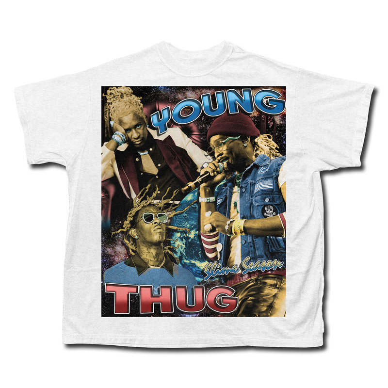 Young Thug Thugger Homage T-shirt  Vintage Bootleg Inspired Tee  Hip Hop 90's Inspired Homage Style Throwback Tee  RAP Graphic Unisex Tee - 2.jpg
