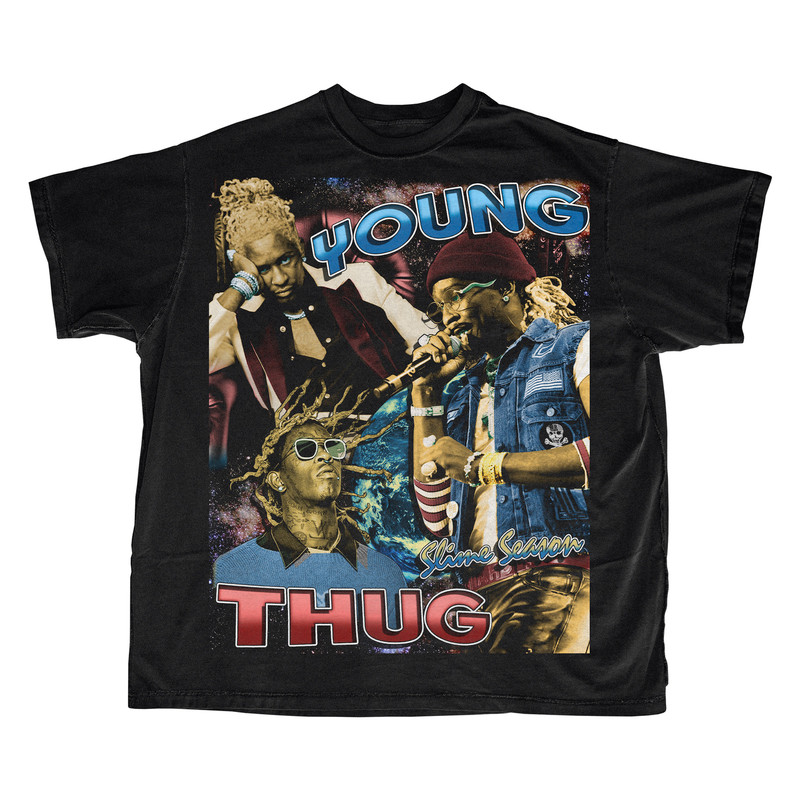 Young Thug Thugger Homage T-shirt  Vintage Bootleg Inspired Tee  Hip Hop 90's Inspired Homage Style Throwback Tee  RAP Graphic Unisex Tee - 3.jpg