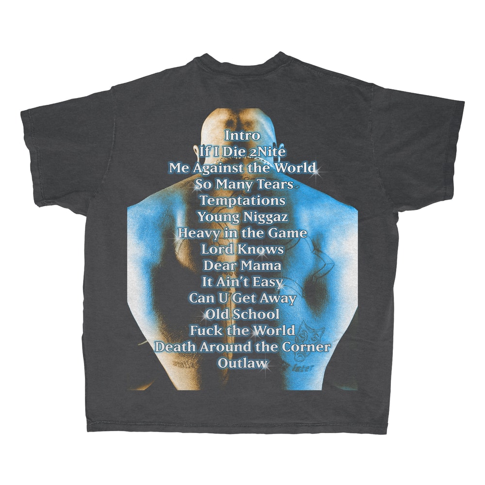 Tupac Double Printed Homage T-shirt 2pac Vintage Bootleg Inspired Tee 90's Hip Hop Inspired Throwback Tee RAP Graphic Unisex Tee - 4.jpg