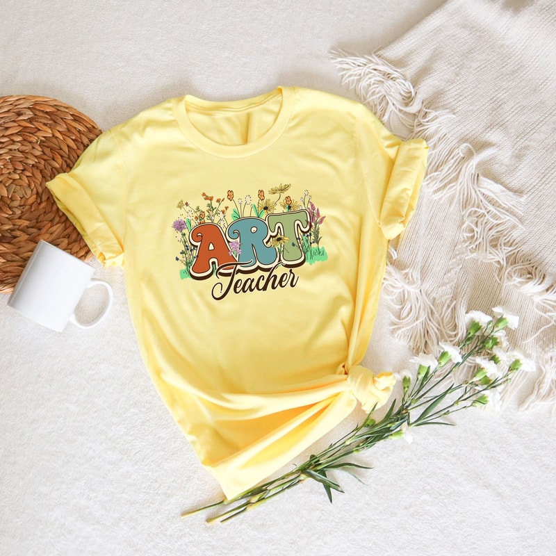 Art Teacher Shirt, Floral Art Teacher Tee, Creative Teacher Shirt, Back To School Shirts, Teacher Appreciation, Gifts For Teachers, Art Tee - 2.jpg