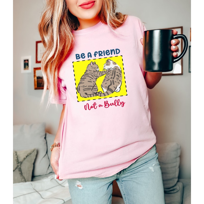 Be A Buddy Not A Bully Cat Shirt, Anti-bullying, Awareness Shirt, School Shirt, Kids T-Shirt, Back To School Shirt, Anti Bully Sweatshirts - 1.jpg