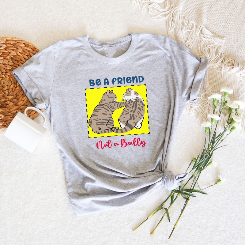 Be A Buddy Not A Bully Cat Shirt, Anti-bullying, Awareness Shirt, School Shirt, Kids T-Shirt, Back To School Shirt, Anti Bully Sweatshirts - 3.jpg