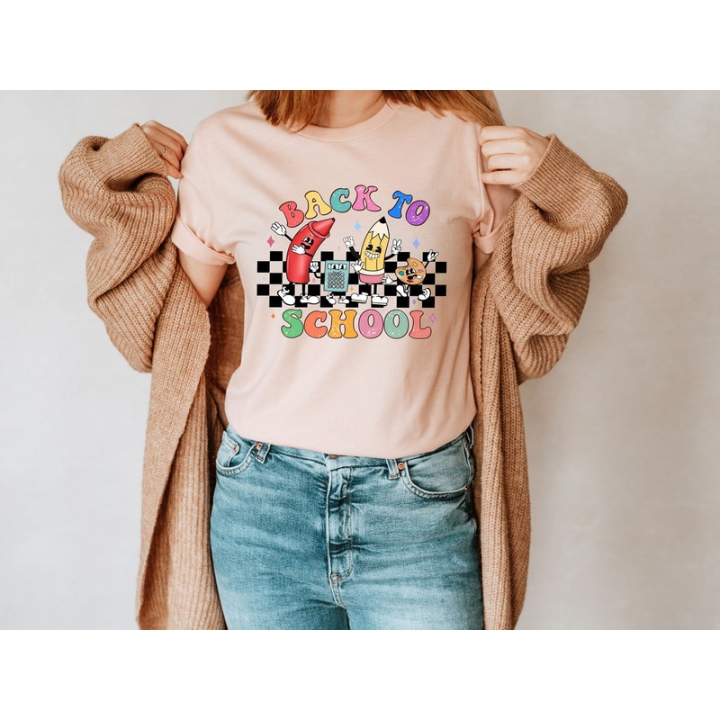 Teacher Shirts, Back to School Shirt, Retro Back To School Tee, 1st Day of School Gift for Teacher, Funny Teacher Tee, Teacher Appreciation - 2.jpg