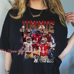 jimmie ward 90s vintage bootleg shirt, football vintage sweatshirt 90s, vintage hoodie, 90s vintage graphic tees, 90s sh