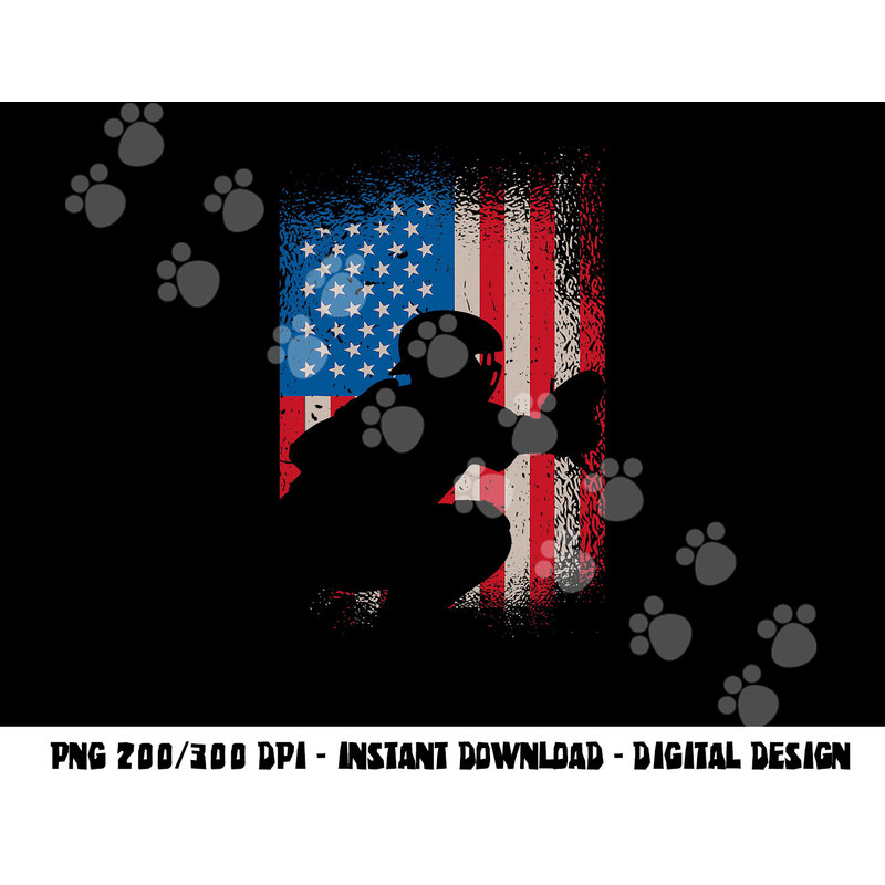 American flag baseball catcher design - USA flag baseball png, sublimation copy.jpg