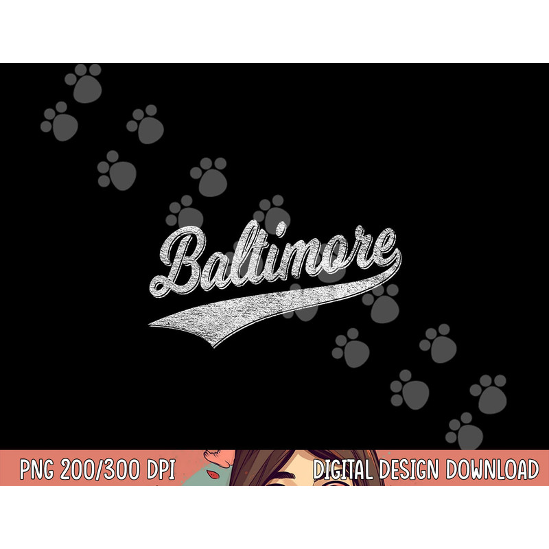BALTIMORE MARYLAND VARSITY SCRIPT VINTAGE SPORTS JERSEY png, sublimation copy.jpg