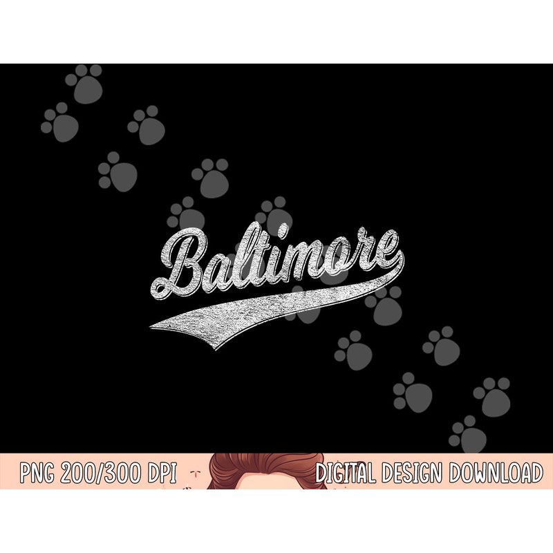 BALTIMORE MARYLAND VARSITY SCRIPT VINTAGE SPORTS JERSEY png, sublimation copy.jpg